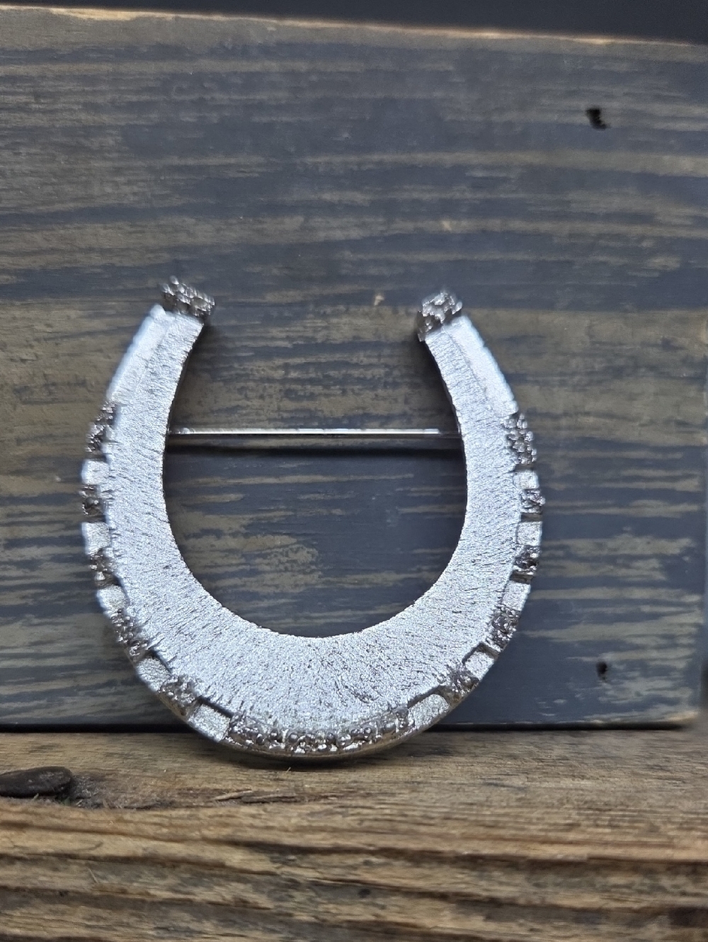 Vintage Coro Silver Horseshoe Pin Brooch - Classic Women's Jewelry